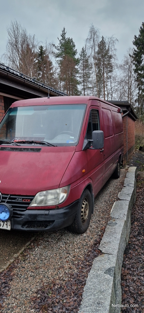 Mercedes-Benz Sprinter B-kortillinen Matkailuauto Jatko-ohjaamo 2001 ...