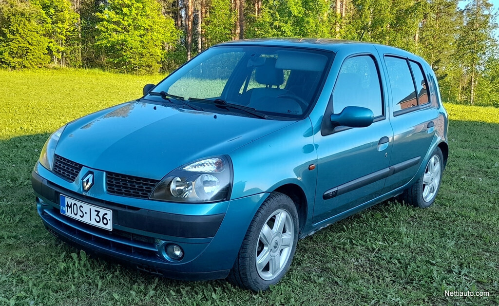 Renault Clio 1.2 16V, 75hv bensapihi 4 ovinen ilmastoinnilla Viistoperä
