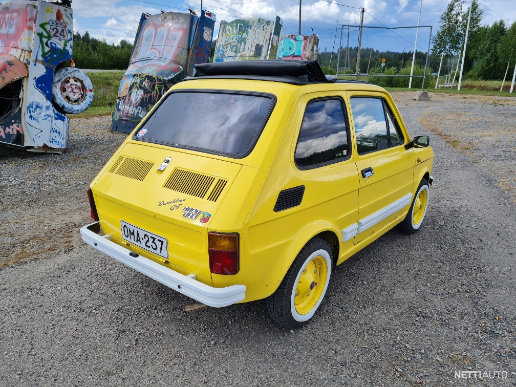 Fiat 126 SYMPAATTINEN FIAT 126 BAMBINO GT ABARTH HAITARIKATOLLA