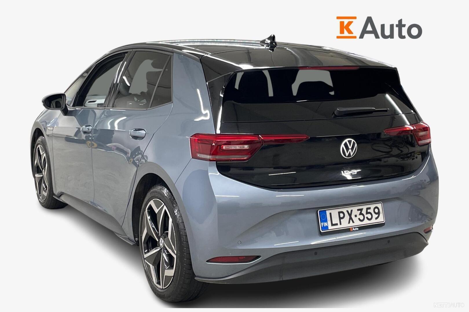 Volkswagen ID3 Pro S Tour 150kW 77kWh **Suomi-Auto, iQ.LIGHT, ErgoActive,  AR-HUD, SideAssist, Kamera** Viistoperä 2021 - Vaihtoauto - Nettiauto