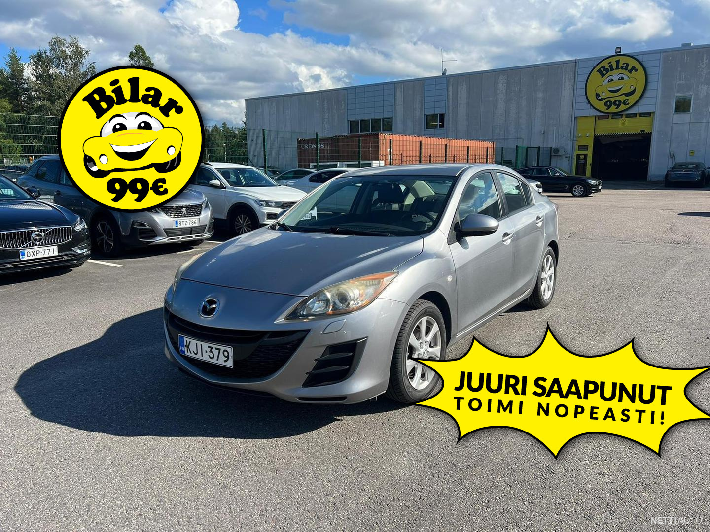Mazda 3 Sedan 1,6 Elegance / Ilmastointi / Vähän ajettu / 2x renkaat ...
