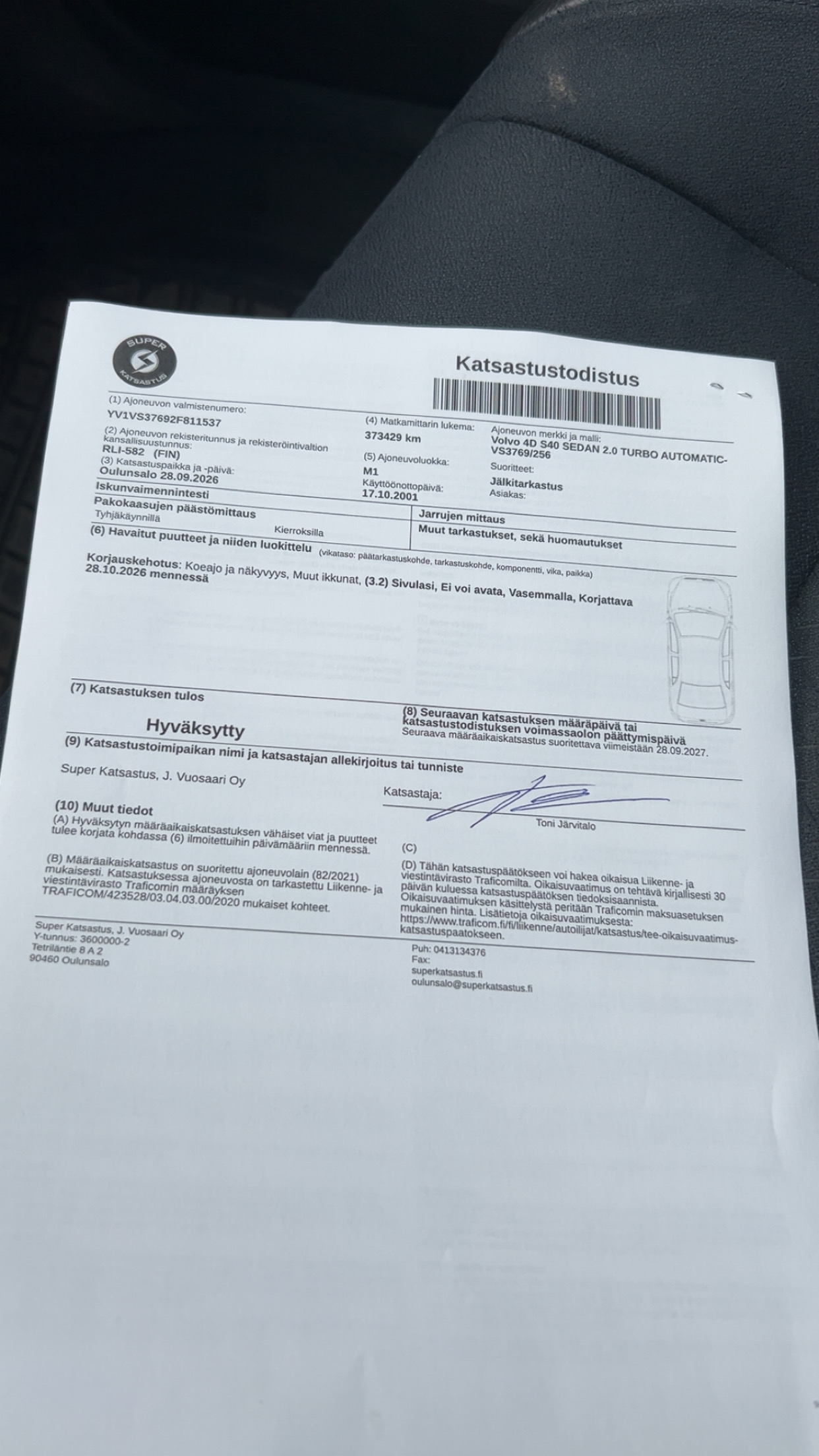 Volvo S40 T4 2001, kuva 8/8